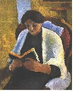August Macke, Reading woman